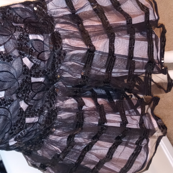 Sequin tulle cocktail dress - Picture 4 of 7